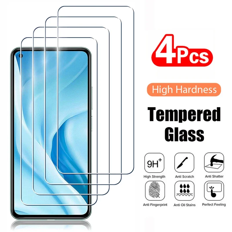 AliExpress - 4PCS gehärtetem Glas für Xiaomi Mi 10 11 Lite 10T 11T Pro 13T 14 Mi 9T 9 8 Pro SE Displayschutzfolie Mi A1 A2 A3 Mi 6 Mi 5S Glas