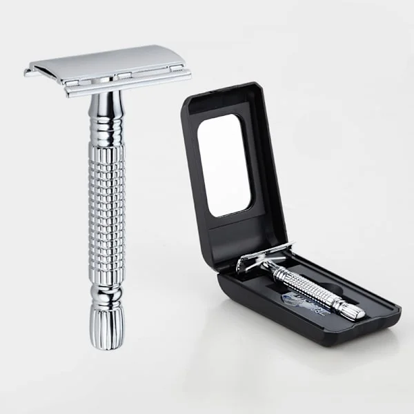 Høvel for menn (4,1 * 9 cm), Dobbeltkant Høvel, Rustfritt