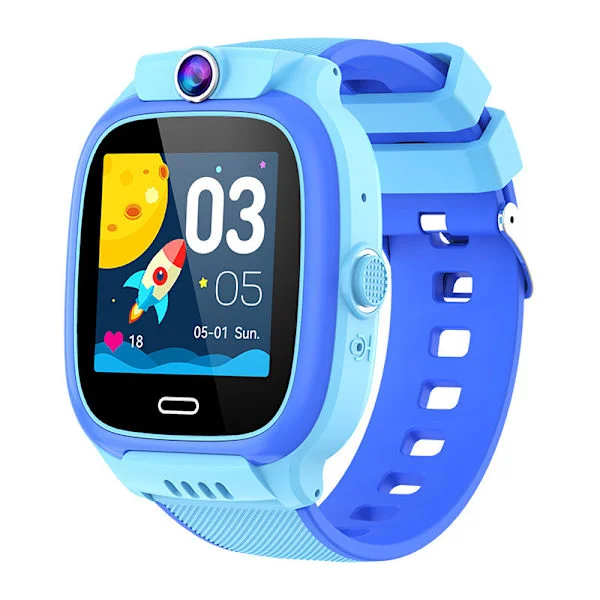 Børne 4G Smartwatch til Drenge Piger Sos Gps Lokation Videoopkald Kamera Vandtæt Ur Simkort til Børn Smart Armbåndsur [GGL]