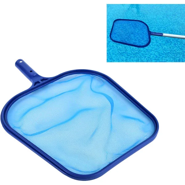 Pool Skimmer Net med 17-41 tums teleskopstång Lövskummare Mesh Rake Net för Spa Damm Swimmingpool, Poolrengöringsmedel och tillbehör, Ingen stång