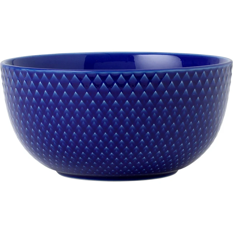 Lyngby porcelæn Rhombe Color Skål 13 cm. mørkeblå | KitchenOne
