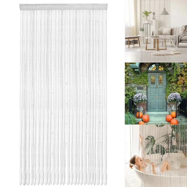 Dorrparlgardin Rumdeler Perle Dør String Gardin 1x2m Boligindretning