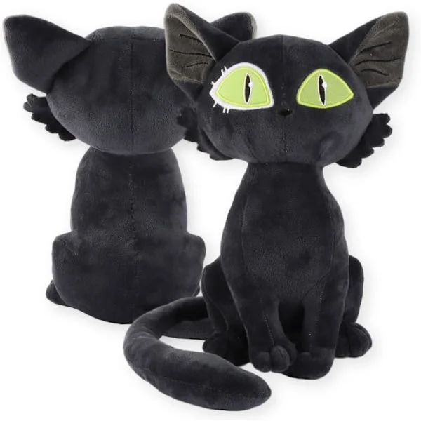 Mjukdjur, gosedjur, svart katt gosedjur, gosedjur tecknad figur