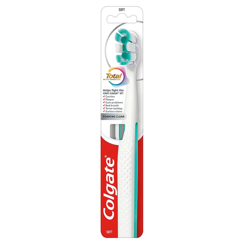 Colgate Total Tandbørste Soft 1 stk., Medicin & Pleje, Tandbørster, Voksentandbørster