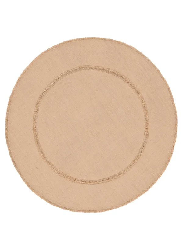 Small Ritva Rug - Beige Ø 120