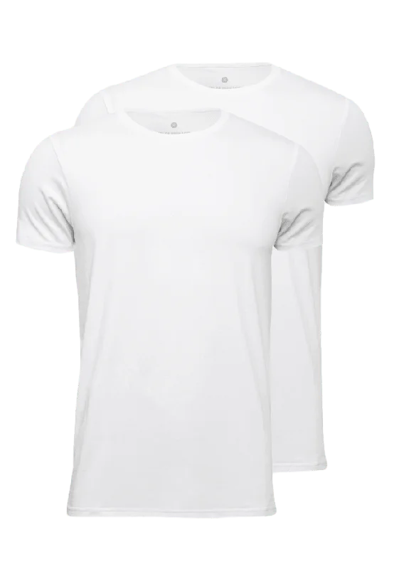 JBS of Denmark 2-pack Bambu, T-shirt O-neck, Svart T-shirts Herr Vit XXL