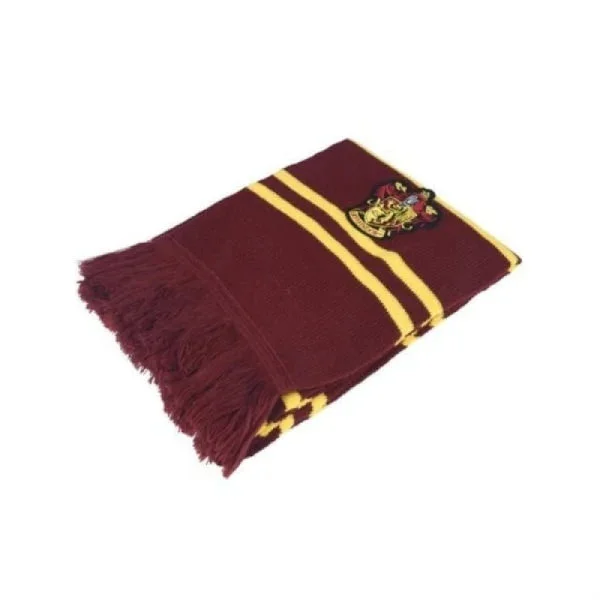 Harry Potter-halsduk, mjuk klassisk vinterstickad halsduk, Gryffindor
