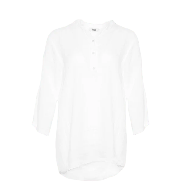 Tiffany 17661, Shirt, Linen - White Blusar Dam Vit M/L