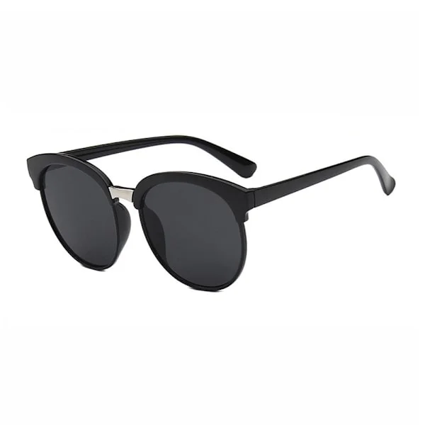 Large Black Retro Sunglasses Black