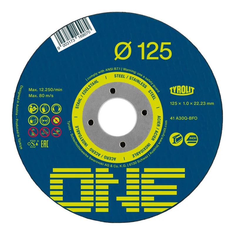 Tyrolit ONE Kapskiva rak, 2IN1 125x1,0 mm, Maskintillbehör & förbrukning