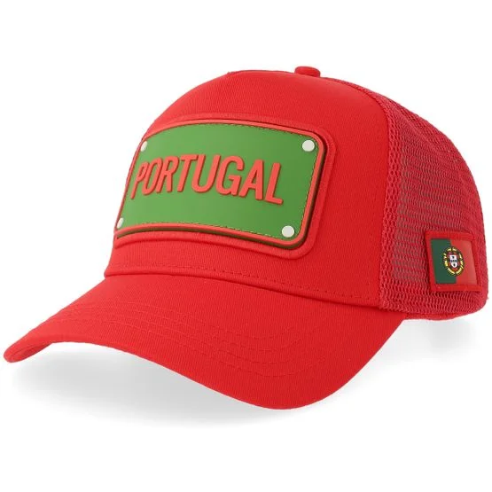 John Hatter & Co - Rot trucker Cap - Fifa World Cup 26 Team Cap Portugal A-frame Trucker @ Hatstore