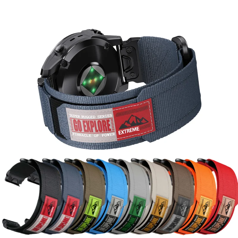 AliExpress - 26mm 22mm QuickFit Uhrenarmband für Garmin Fenix 8 8X 7 7X 6 6X 5X Plus/Epix Pro Gen 2 47mm 51mm/TACTIX/Enduro 3 Sports Nylon-Armband
