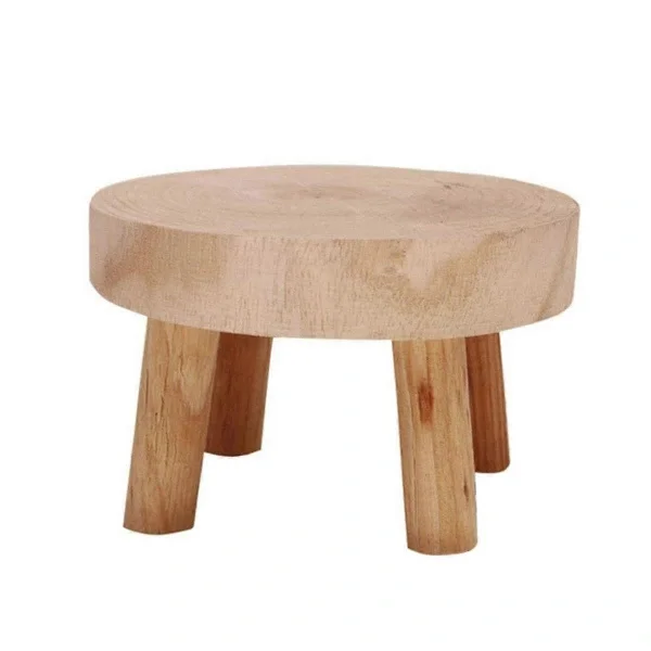 Mini Træpalle Display Plantestativ Dekorativ Træplantepalle Bonsai Holder til Indendørs Udendørs Hjemmehave C