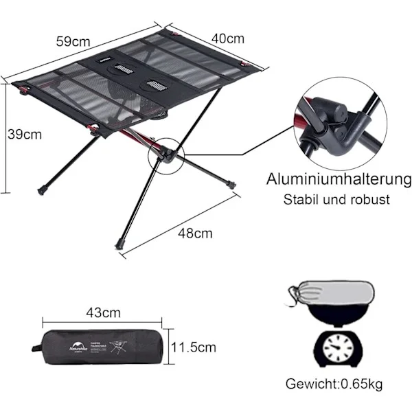 Nylon Ripstop Ultralätta Bord, Robic Garnförstärkta För Extra Hållbarhet, Lätta Men Ändå Robusta För Alla Dina Utomhusresor (1 Set)