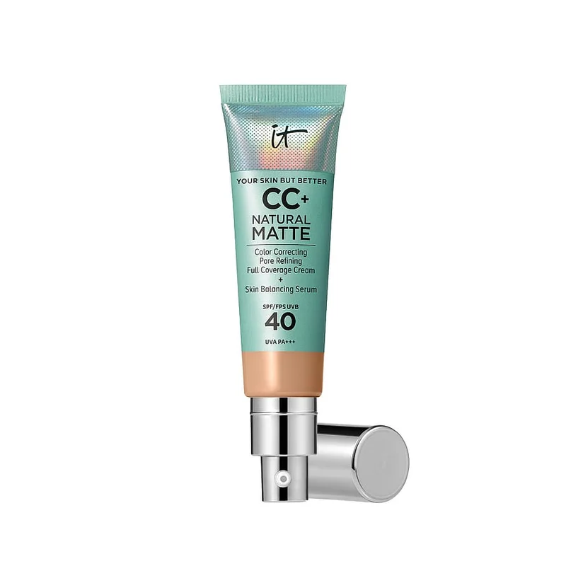 IT Cosmetics CC+ Cream Natural Matte Foundation for Oily Skin with SPF 40 Neutral Medium, Makeup, Ansigt, Foundation