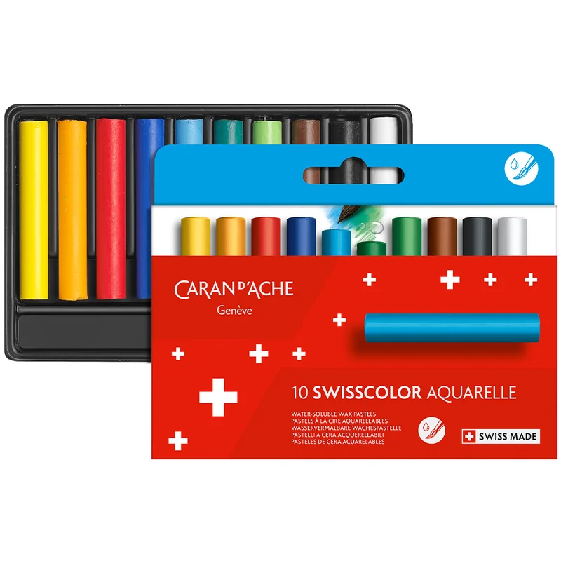 Caran d'Ache Swisscolor Aquarelle Pastelliliidut 10-sarja