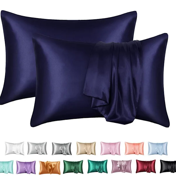 2-pack Satin Pillowcase - Pillow Cover - Silky and Soft, Multiple Color Choices - 50 x 75cm