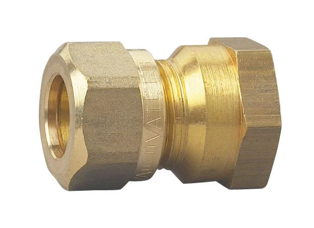 Vatette FG0331136 Klämringskoppling rak, inv gänga 22 mm x G20, Installation