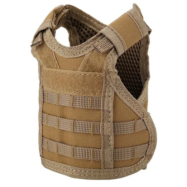 Mini taktinen sotilas Molle liivi sohva olutpullo juoma koristekansi