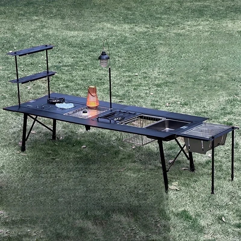 AliExpress - Tryhomy Outdoor Camping IGT Tisch IGT 6-Einheit Tisch Tragbare Aluminiumlegierung Ultraleicht Klapp Camping Schreibtisch BBQ Picknick IGT