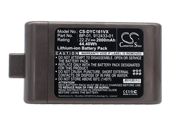 Batteri for støvsuger til Dyson DC-16, D12 trådløs støvsuger, DC16 Animal osv.