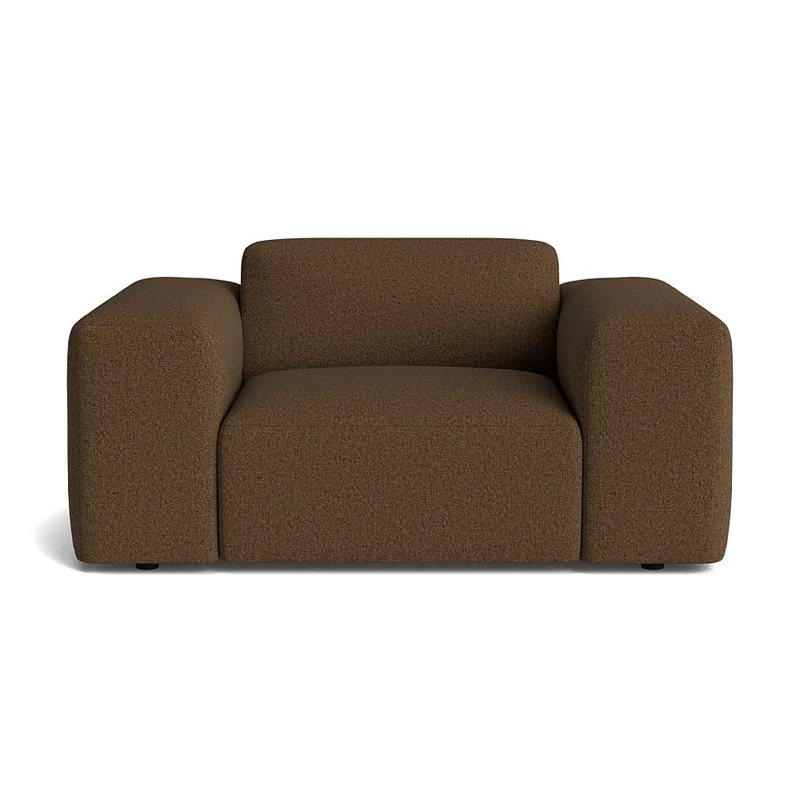 Soma Sessel Montreal Braun, moderner Polstersessel mit Nozag-Federung für hohen Sitzkomfort, Breite 75cm, zeitloses Design, bequemer Sessel
