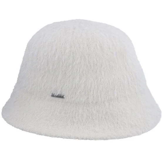 Barts Damen Weiss Bucket Hut - Lavatera Hat Cream Bucket, Größe S/M (55-58 cm), Weiches Flauschiges Material