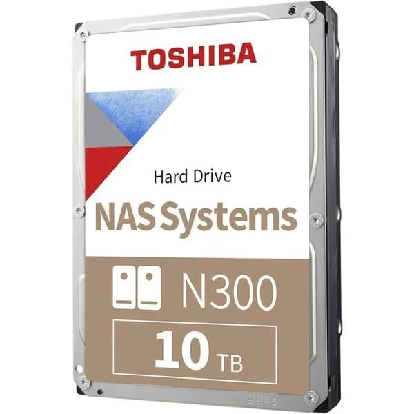TOSHIBA - N300 - Intern hårddisk - 10TB (512MB) - 7200 varv/min - NAS hårddisk