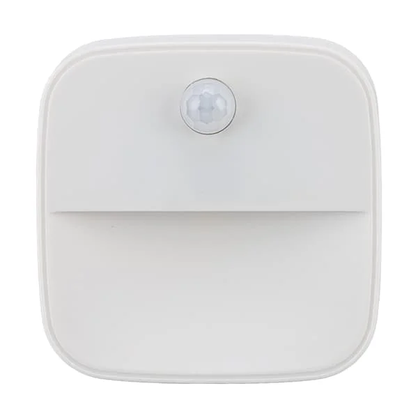 Motion Sensor 0.2W Night Light Warm Light ABS Night Lights Plug In Body Sensor Lamp for Hall EU Plug 100‐240V