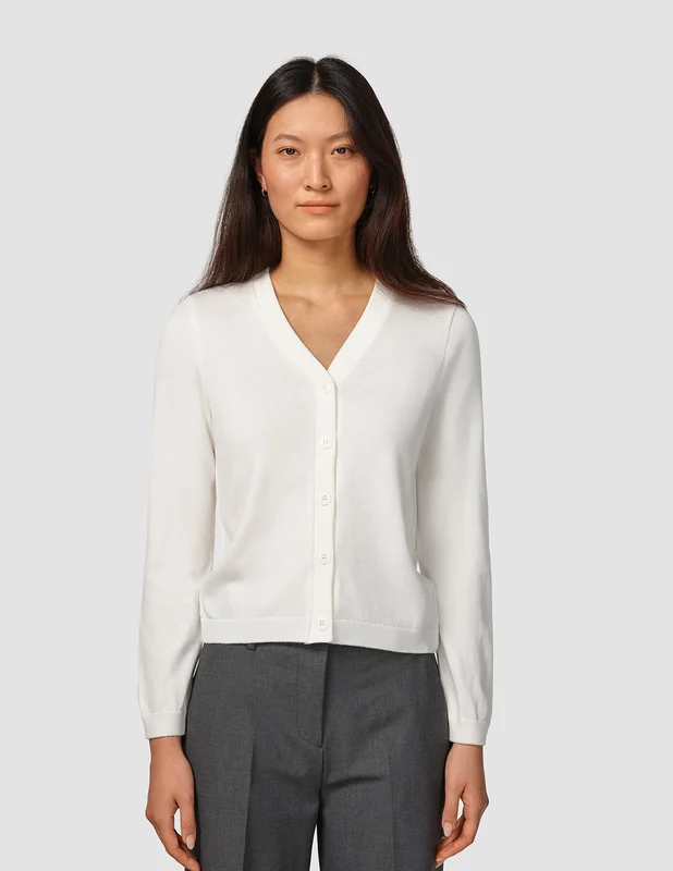 Shaping New Tomorrow - Female - Fine Knit Cardigan - Off White - Size XS