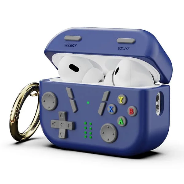 Silicone Case for Game Console 4, Soft Protective Case, Wireless Headphones, Shockproof Silicone Protective Case, Blue Blue