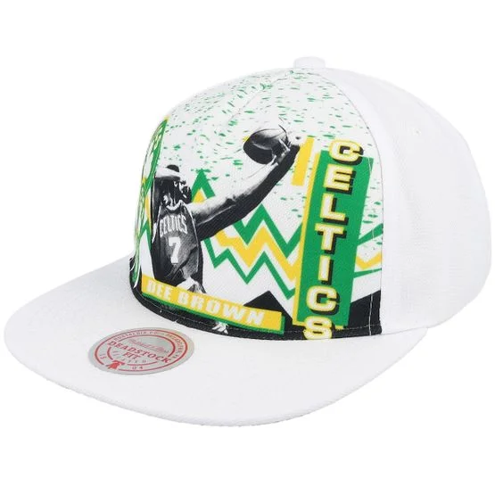 Mitchell & Ness - NBA White snapback Czapka Z Daszkiem - Boston Celtics 90's Playa Dee Brown White Snapback @ Hatstore
