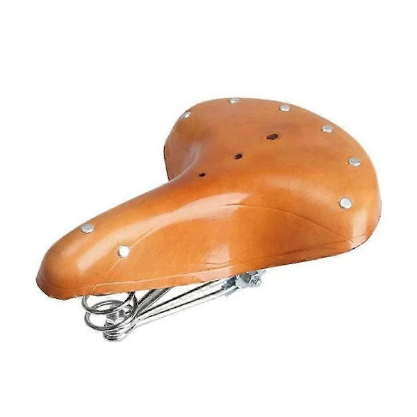 Blød Retro Cykelsadel Lavet af Koskindssadler Retro Cykelsadel Mænd Kvinder Cykelsadel Komfort Cykelsadel