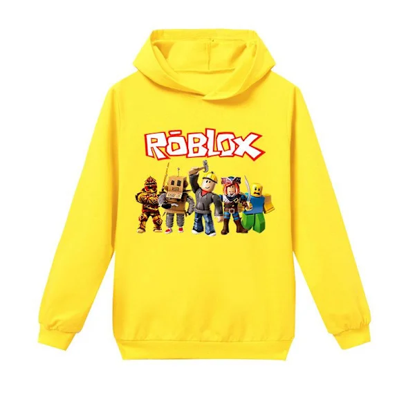 Roblox Lasten huppari takki, musta, musta, musta keltainen