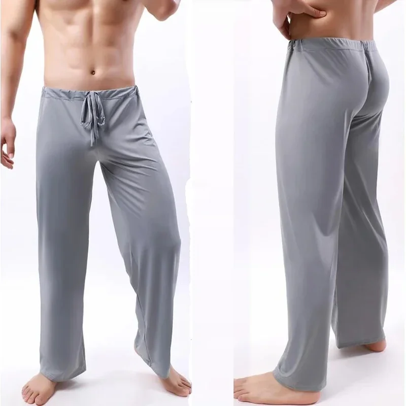 AliExpress - Eis Seide Männer Pyjama Hosen Dünne Lange Hosen Männer Durchsichtig Schlaf Hosen Böden Homewear Männer Pyjamas Pyjamas Hause Hosen