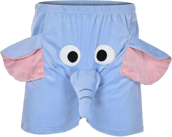 Elefant Snabel Undertøj Sjove Elefant Underbukser Nyhed Boxer Shorts Prank Gaver Herre Bomuld Atletiske Shorts - DX