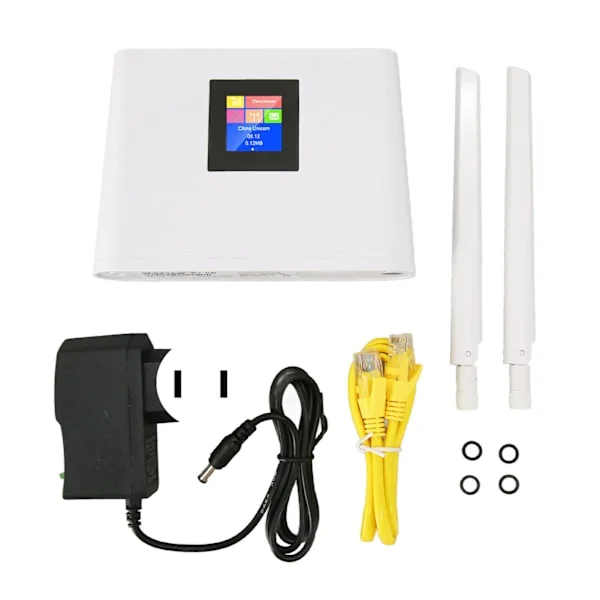 4G LTE trådlös router med SIM-kortplats 300 Mbps CAT4 trådlös mobil WiFi-hotspot-router med 2 antenner 100-240V US-kontakt