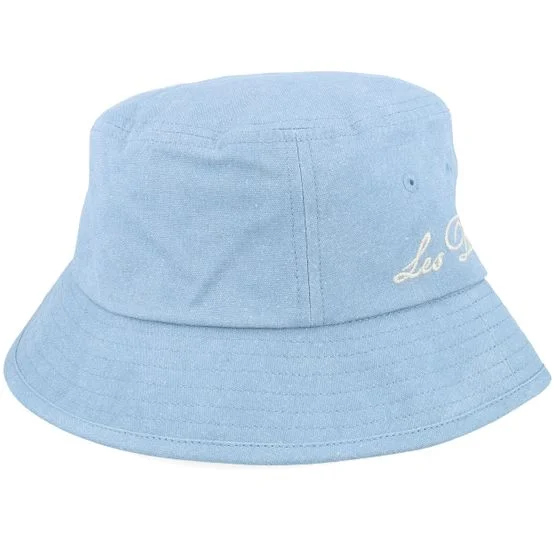 Les Deux - Blå bucket Hatt - Washed Hat Washed Denim Blue Bucket @ Hatstore