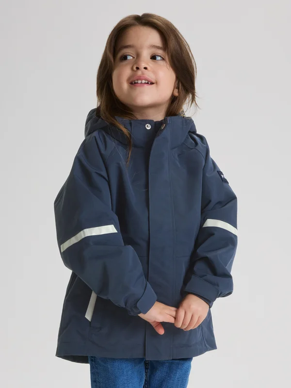 Polarn O. Pyret - Stormy, waterproof shell jacket - 116 - Childrenswear - blue