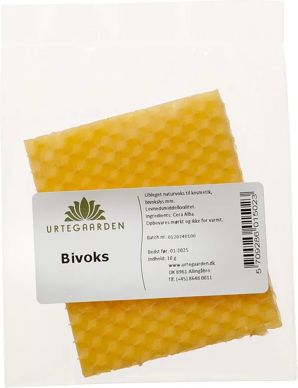 Urtegaarden Bivoks 10 g, Hudpleje, Ansigtspleje, Dagcreme