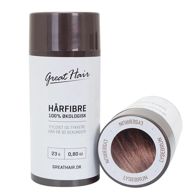 Great Hair Hårfibre Lysebrun 23 g, Hår, Hårfarve, Toningsfarve