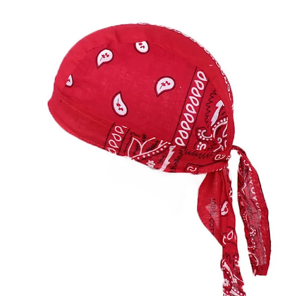 Bomull Herr Dam Pirater Cap Cykel Pannband Hatt Bandana huvudduk