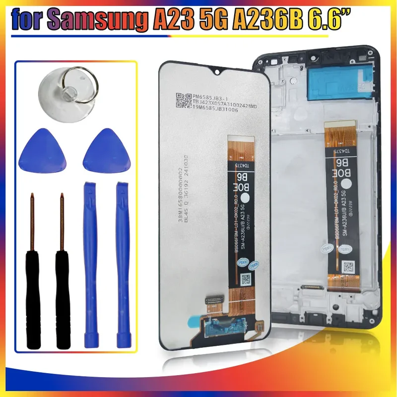 AliExpress - A23 5G LCD pour Samsung Galaxy A23 5G A236B LCD écran tactile numériseur pour Samsung A236U A236B LCD remplacement avec cadre