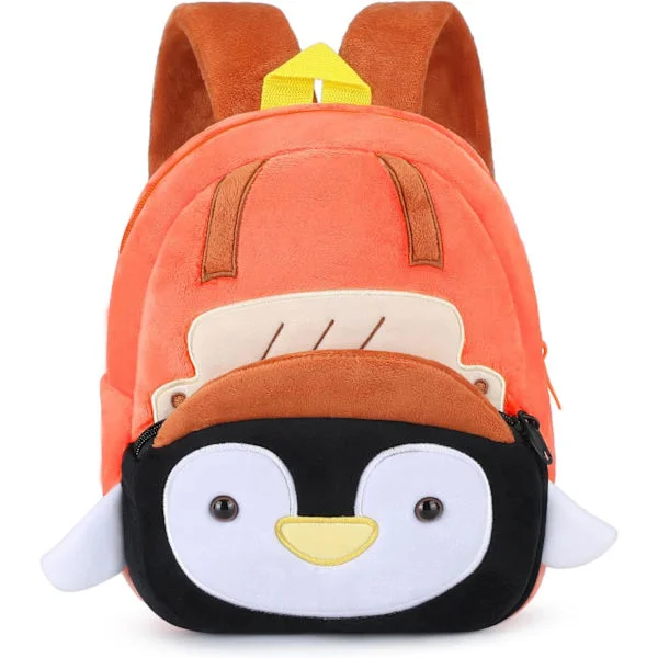 Small Backpacks for Kids, Preschool Backpacks, Cute 3D Cartoon Animals, Toddler School Bag, Soft Plush Baby Backpack for Toddlers, Preschoolers