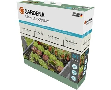 Gardena Startset för pallkragar - Bevattningssystem pallkragar för upp till 35 plantor
