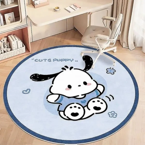 40/60/100cm Kuromi Sanrio Pute Kawaii Anime Matte Baderom Sklisikker Matte Søt Stol Plysjleker Gave Til Barn B 100cm med fluff