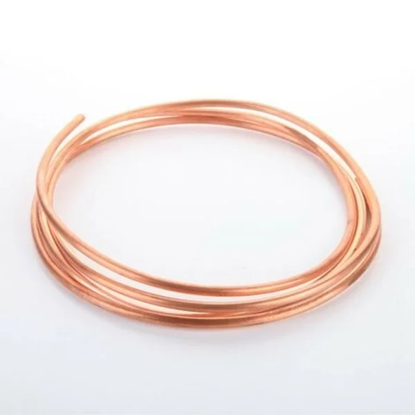 TS-Kopparrör Mjukt Kopparrör Rund Kopparrör 2M OD 2mm x ID 1mm för Kylrör