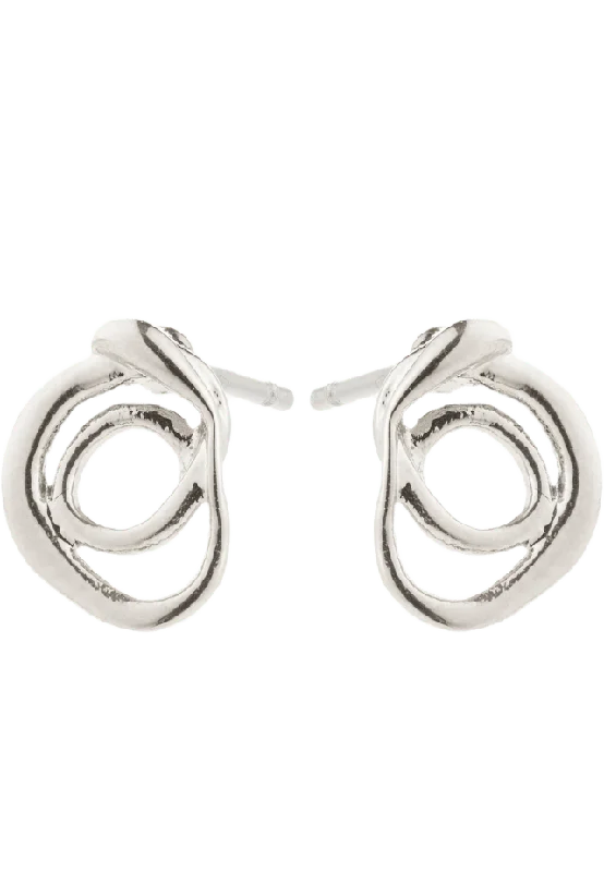 Pilgrim Diego Earrings Silver-Plated Smycken & klockor Dam Silver ONESIZE