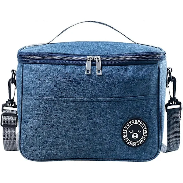 12L Kjølebag, AC Kjøle Picnic Bag, Kjølebag for Voksne Matpakker, Kjølebag for Kontor Matpakker, Kjølebag for Barn, Sammenleggbar Kjølebag, Justerbar 