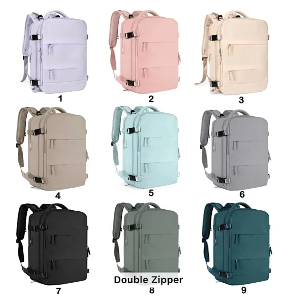 Backpack Travel Cabin 40x20x25 for Ryanair, Cabin Bags Travel Bag for EasyJet Cabin Hand Luggage Airplane Hiking Backpack ZP (black)-XS5-